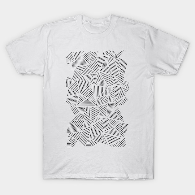 Abstraction Linear Inverted T-Shirt by ProjectM